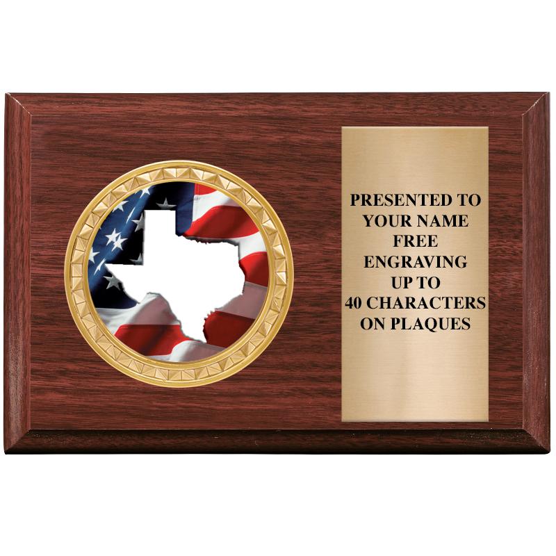 6" X 4" WOOD INSERT PLQ