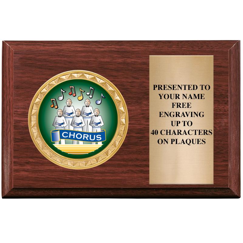 6" X 4" WOOD INSERT PLQ