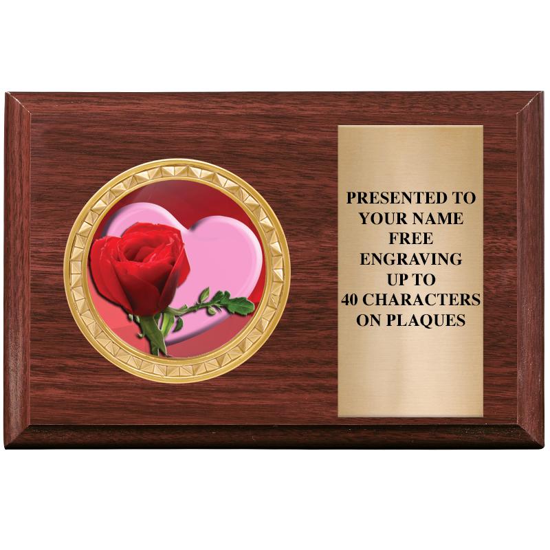 6" X 4" WOOD INSERT PLQ