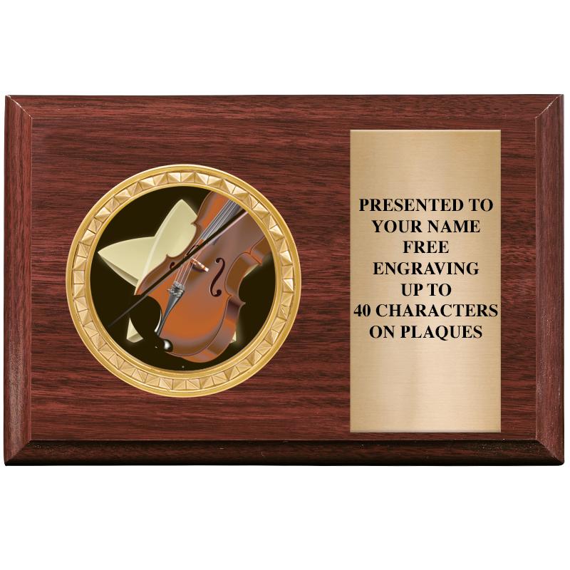 6" X 4" WOOD INSERT PLQ