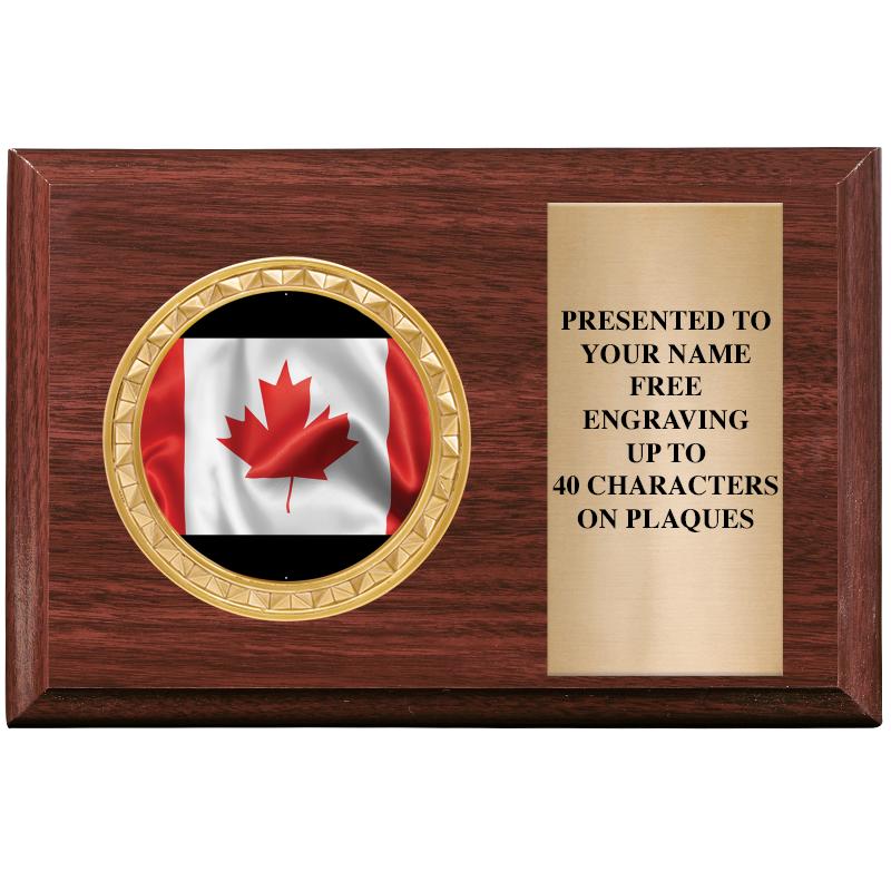 6" X 4" WOOD INSERT PLQ