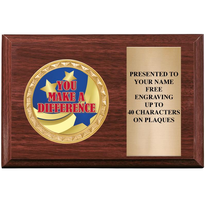 6" X 4" WOOD INSERT PLQ