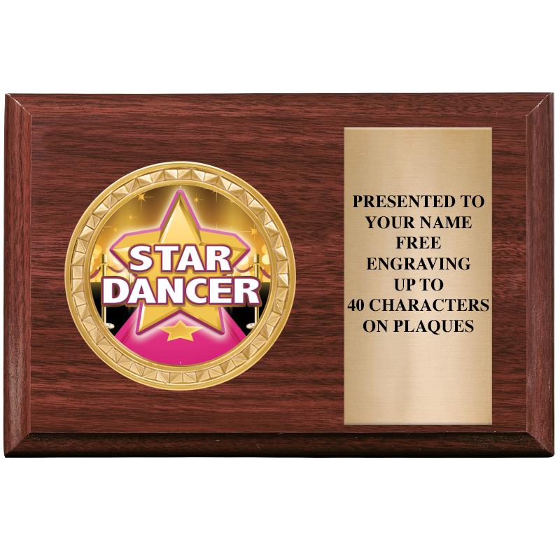 6" X 4" WOOD INSERT PLQ