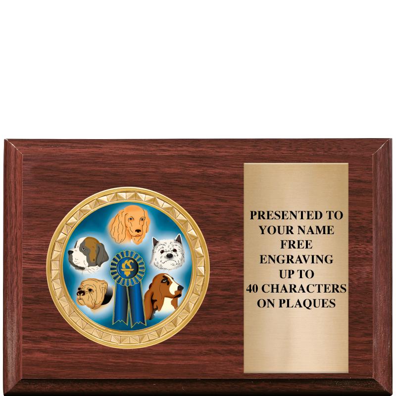 6" X 4" WOOD INSERT PLQ