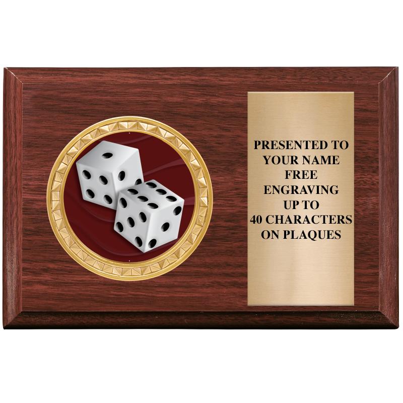 6" X 4" WOOD INSERT PLQ