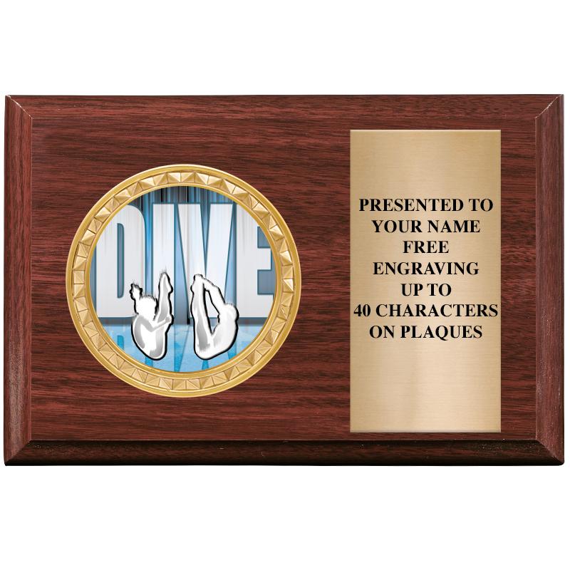 6" X 4" WOOD INSERT PLQ