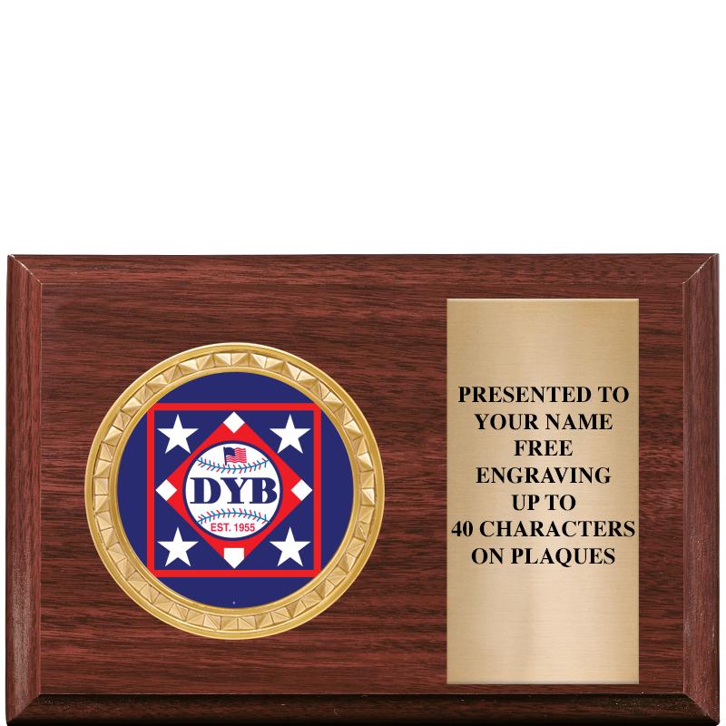 6" X 4" WOOD INSERT PLQ