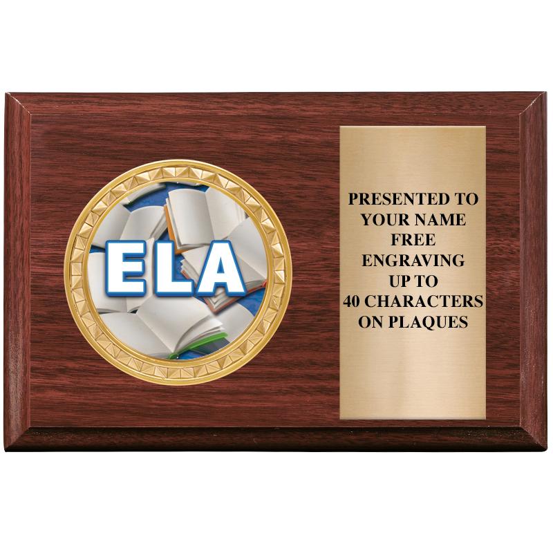 6" X 4" WOOD INSERT PLQ