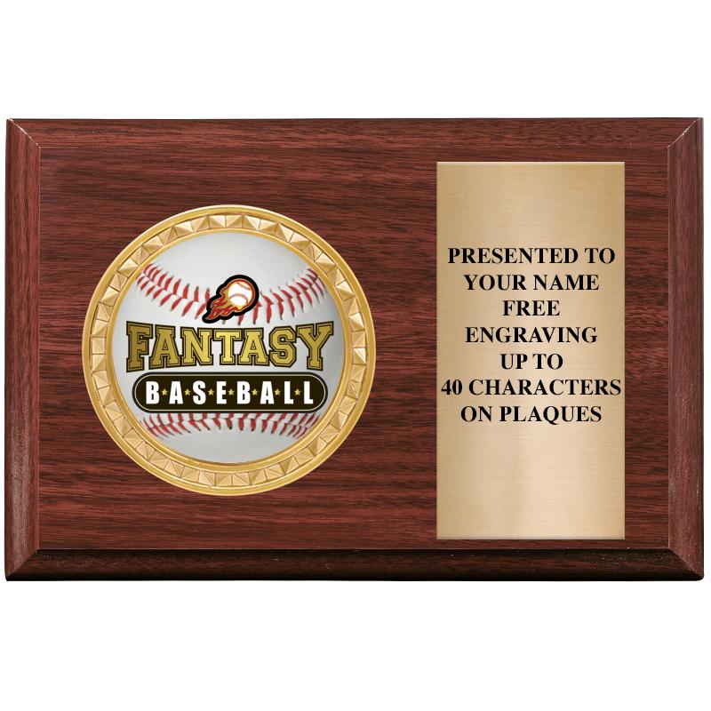 6" X 4" WOOD INSERT PLQ