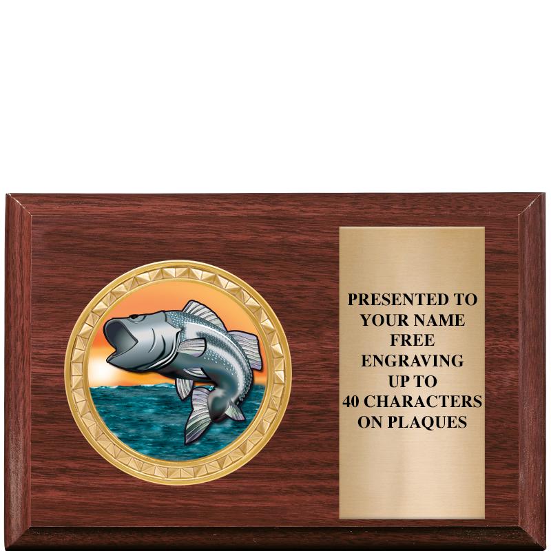 6" X 4" WOOD INSERT PLQ