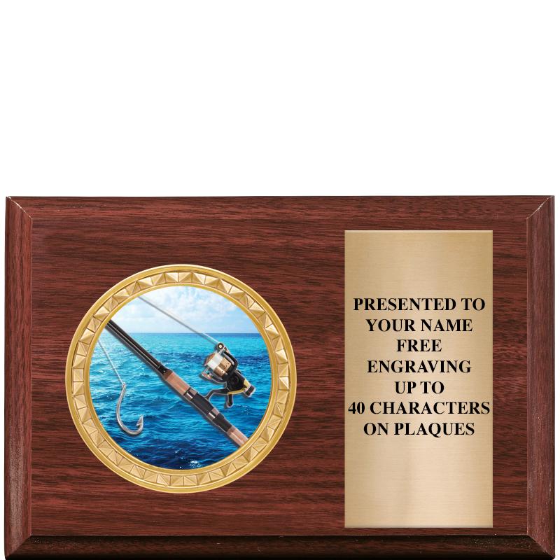 6" X 4" WOOD INSERT PLQ