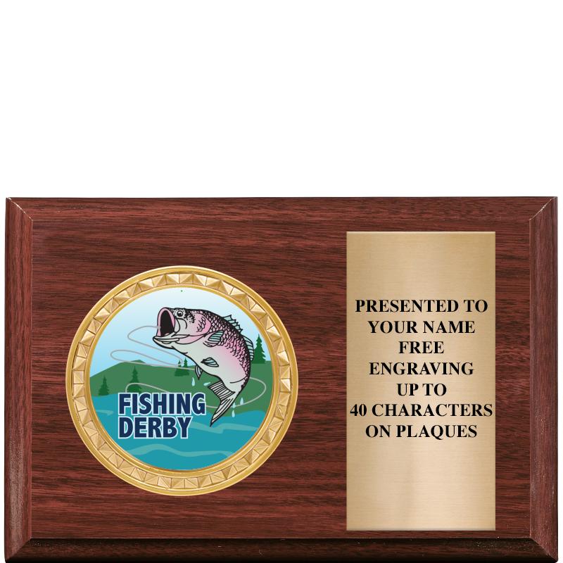 6" X 4" WOOD INSERT PLQ