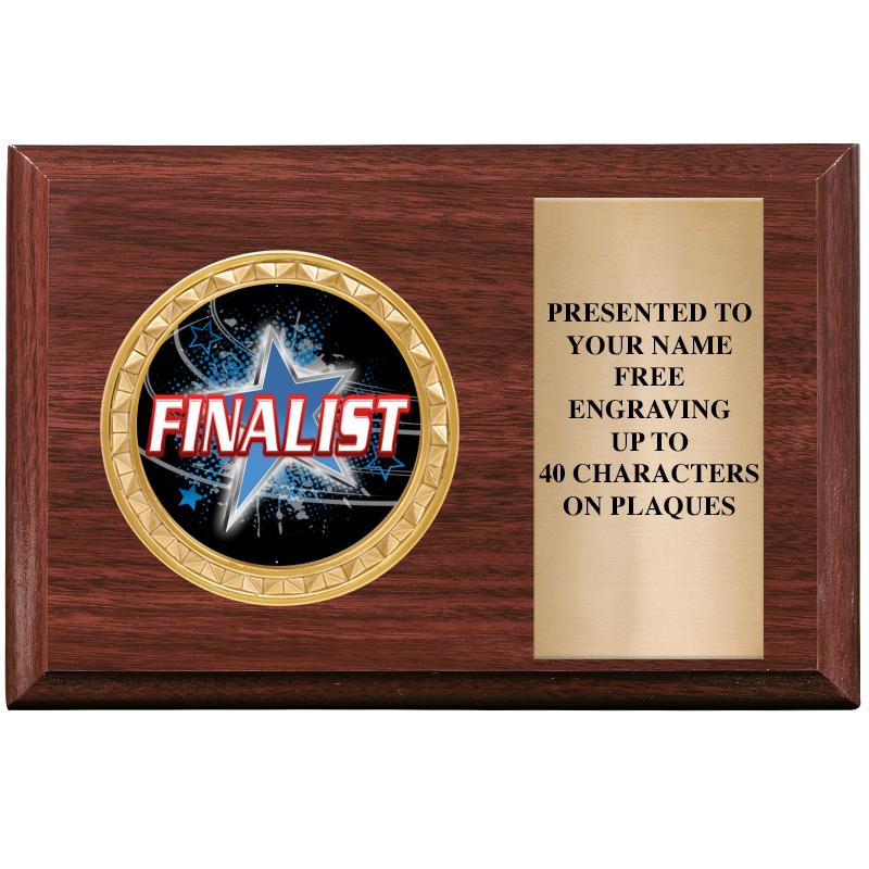 6" X 4" WOOD INSERT PLQ