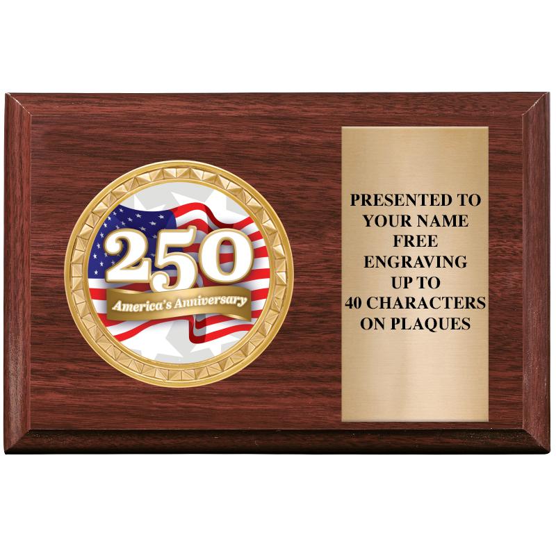 6" X 4" WOOD INSERT PLQ