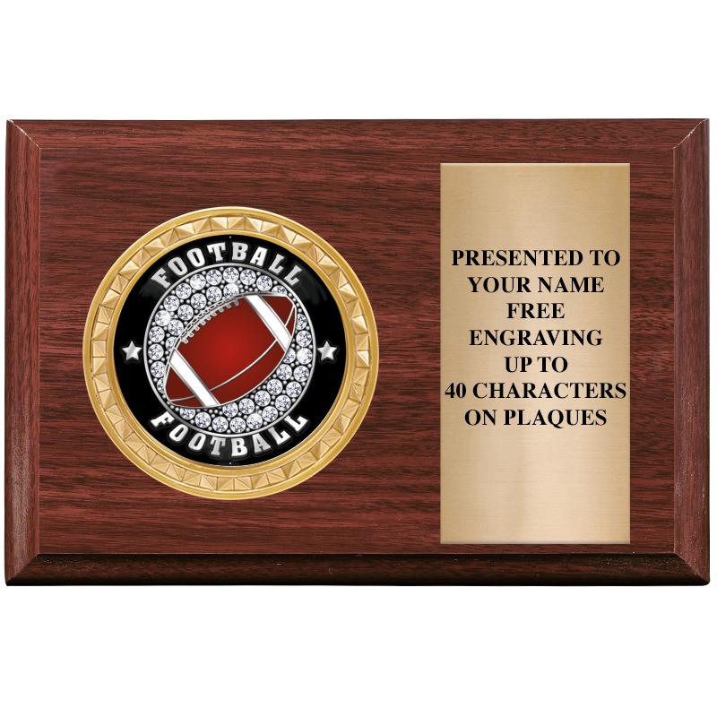 6" X 4" WOOD INSERT PLQ