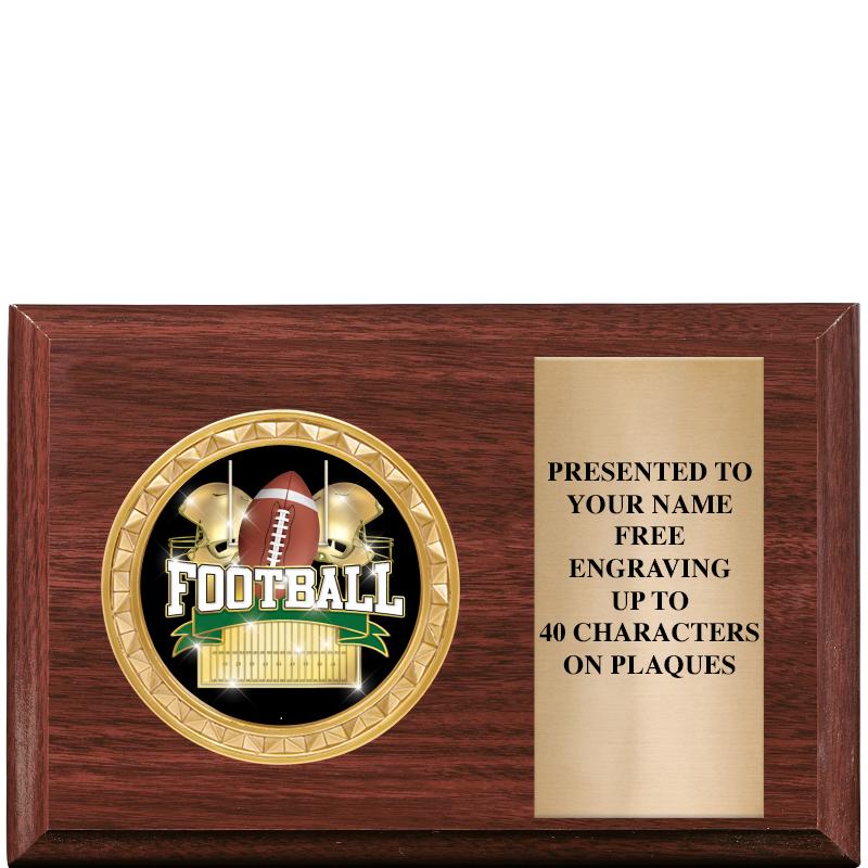 6" X 4" WOOD INSERT PLQ