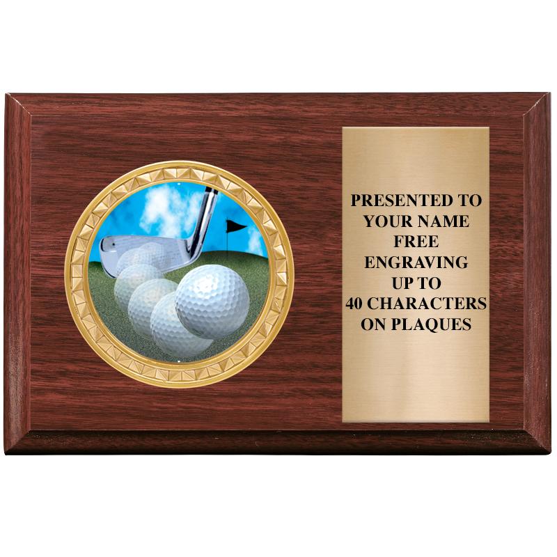 6" X 4" WOOD INSERT PLQ