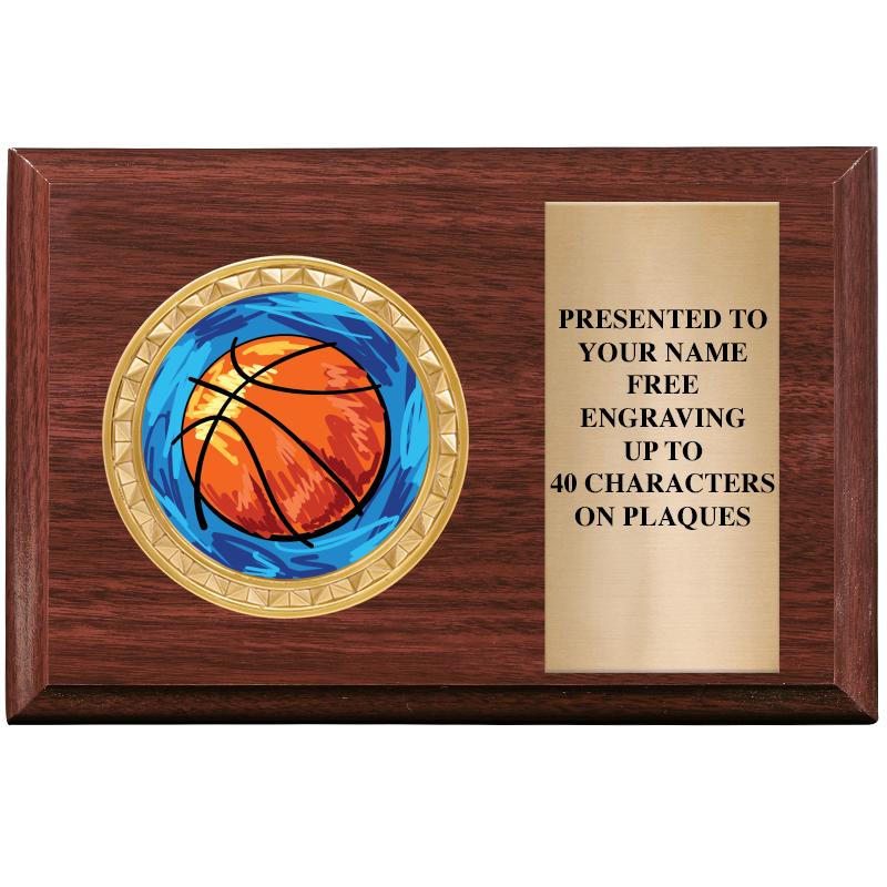 6" X 4" WOOD INSERT PLQ