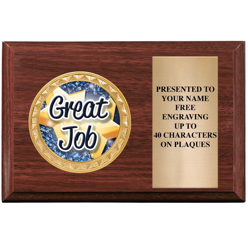 6" X 4" WOOD INSERT PLQ