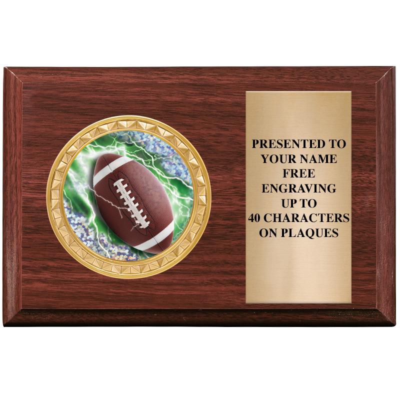 6" X 4" WOOD INSERT PLQ