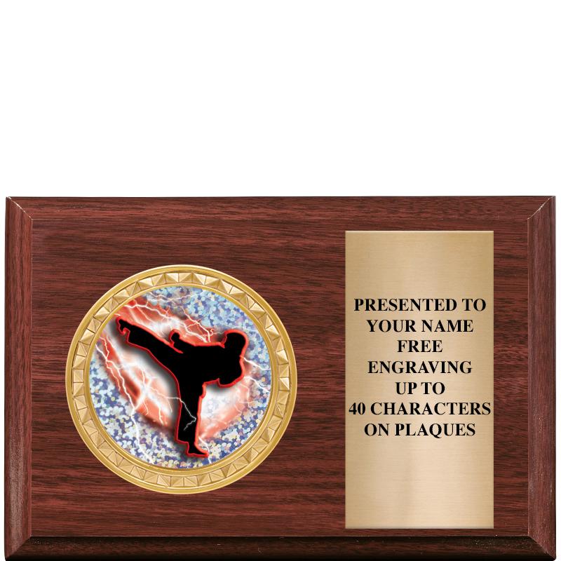 6" X 4" WOOD INSERT PLQ