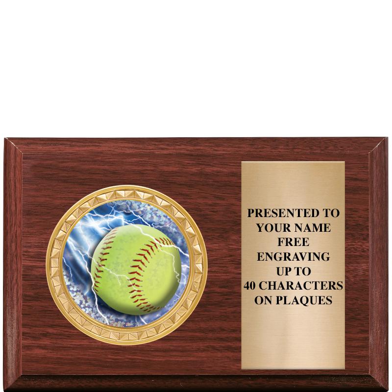 6" X 4" WOOD INSERT PLQ