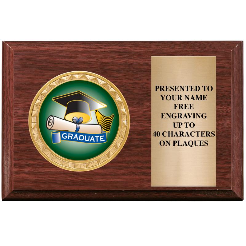 6" X 4" WOOD INSERT PLQ