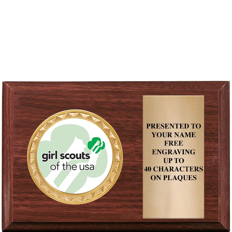 6" X 4" WOOD INSERT PLQ