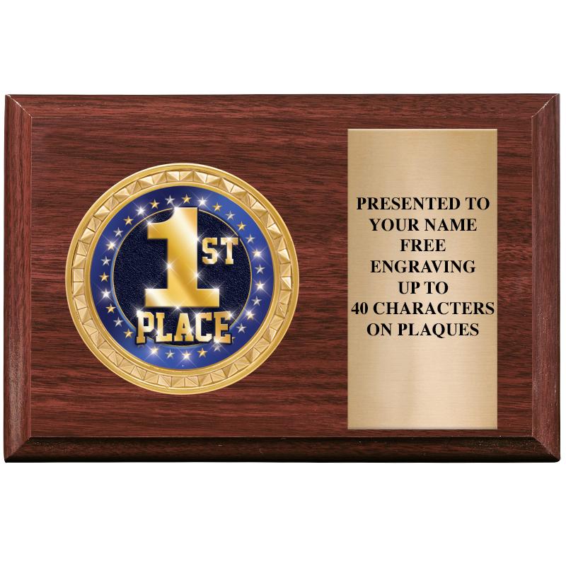 6" X 4" WOOD INSERT PLQ