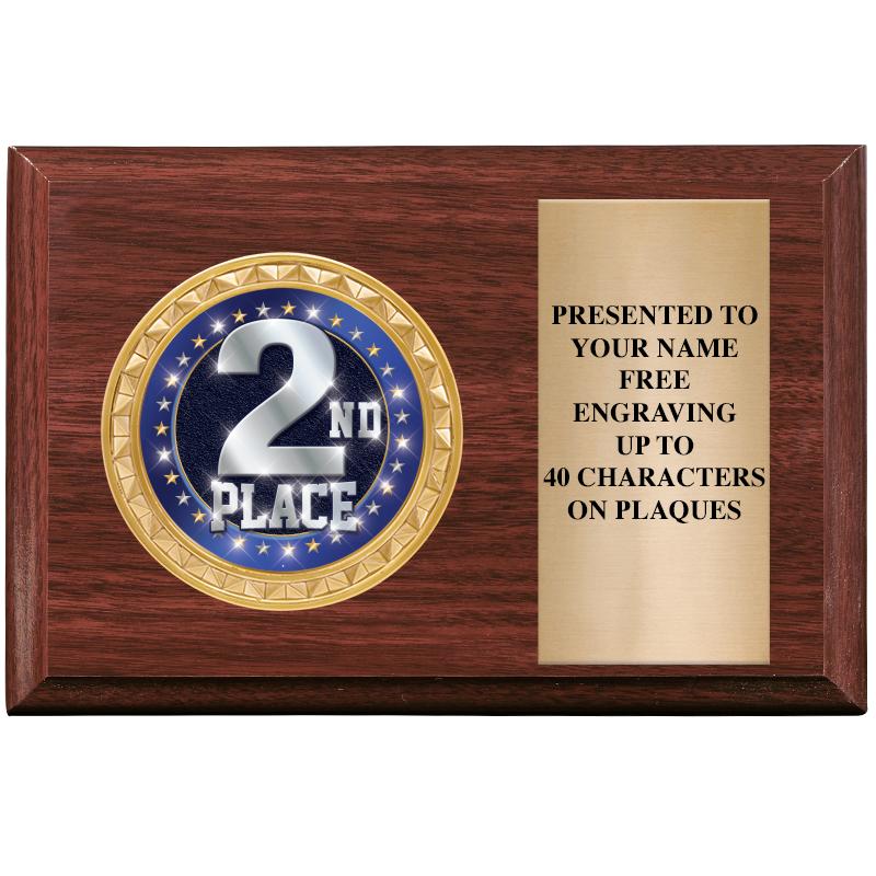 6" X 4" WOOD INSERT PLQ