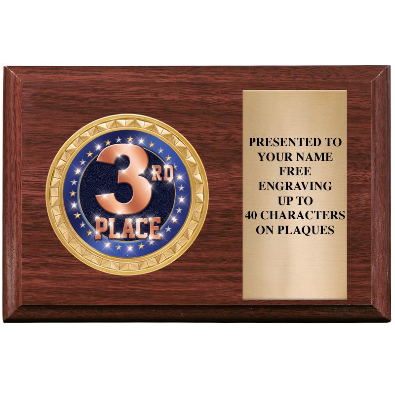 6" X 4" WOOD INSERT PLQ