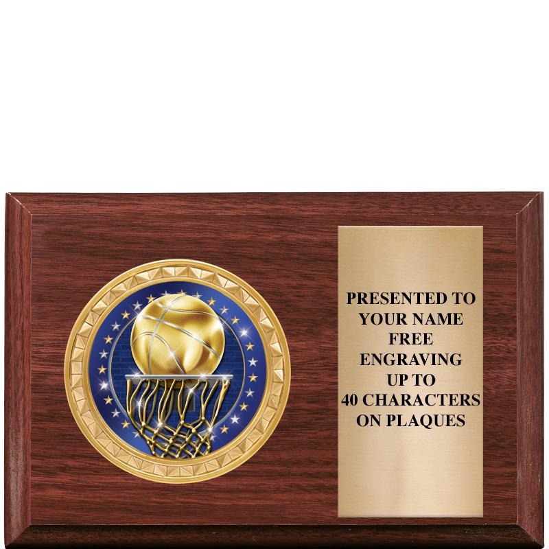 6" X 4" WOOD INSERT PLQ