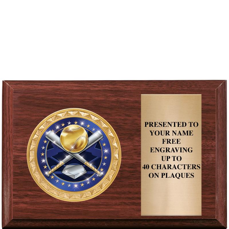 6" X 4" WOOD INSERT PLQ