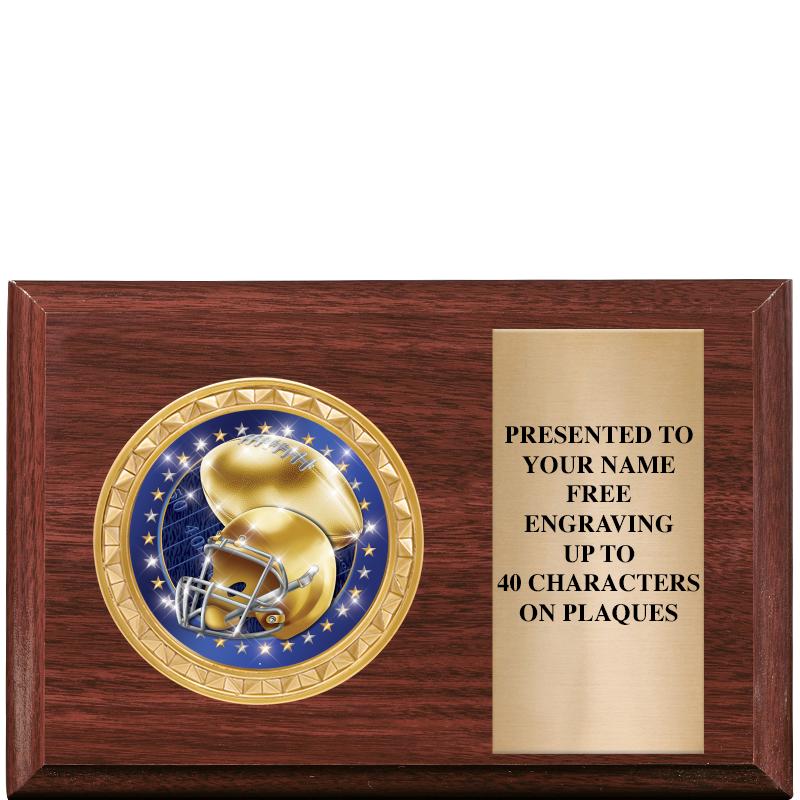 6" X 4" WOOD INSERT PLQ