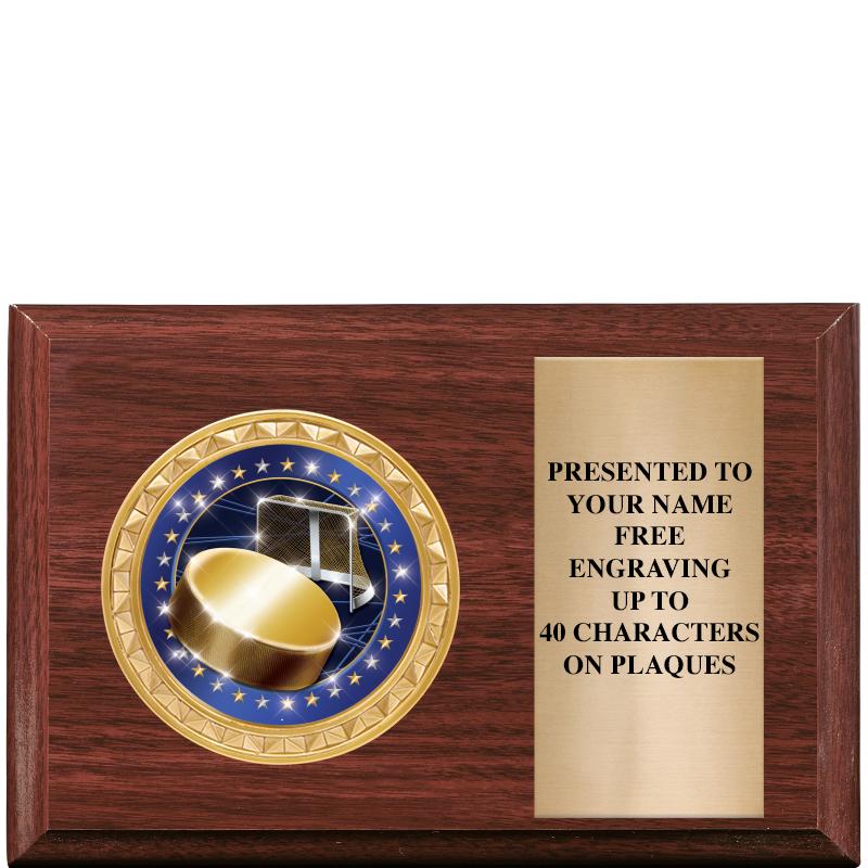 6" X 4" WOOD INSERT PLQ