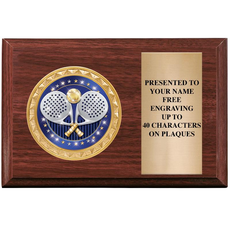 6" X 4" WOOD INSERT PLQ