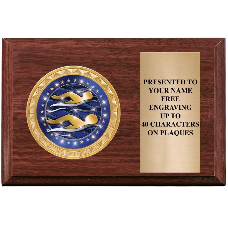 6" X 4" WOOD INSERT PLQ