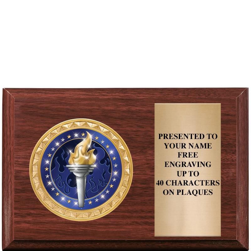 6" X 4" WOOD INSERT PLQ