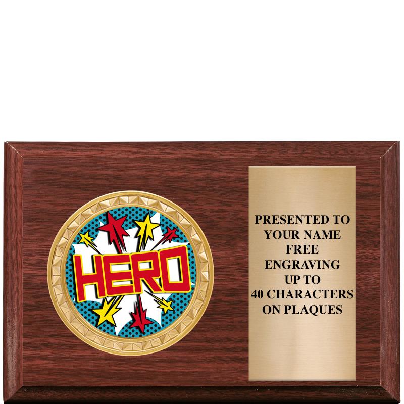 6" X 4" WOOD INSERT PLQ