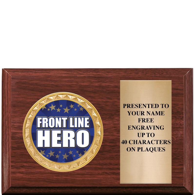 6" X 4" WOOD INSERT PLQ