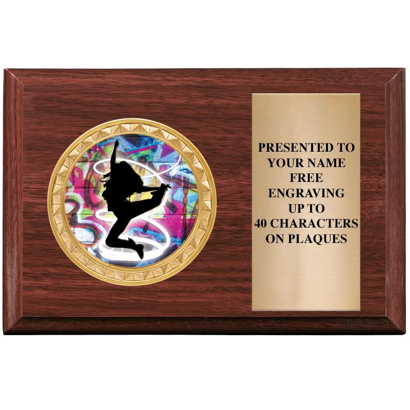 6" X 4" WOOD INSERT PLQ