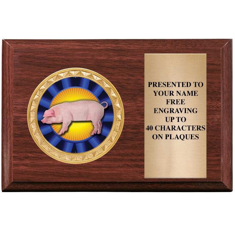 6" X 4" WOOD INSERT PLQ