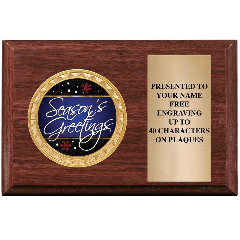 6" X 4" WOOD INSERT PLQ