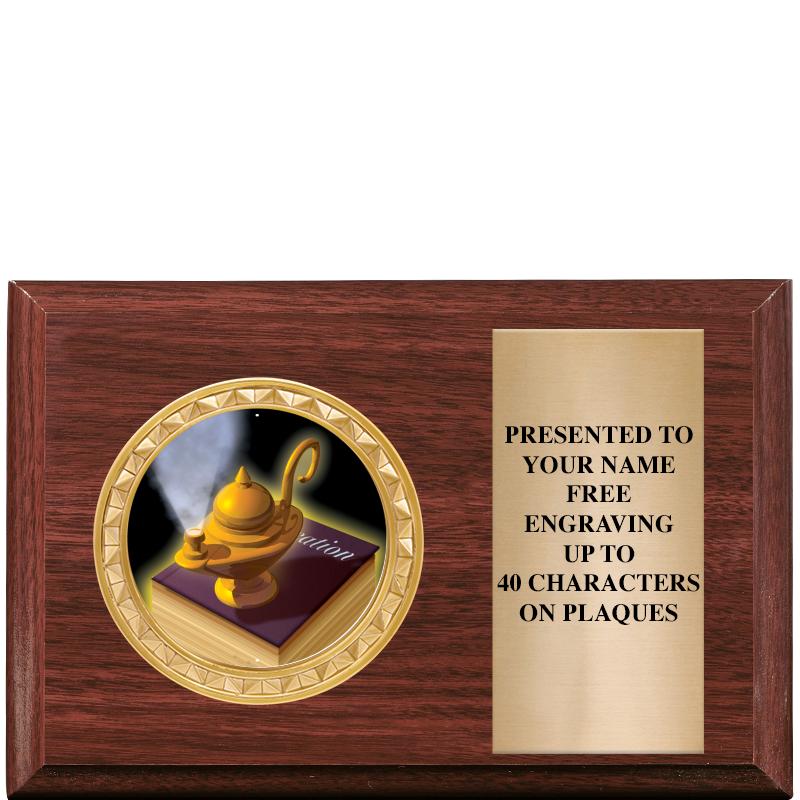 6" X 4" WOOD INSERT PLQ