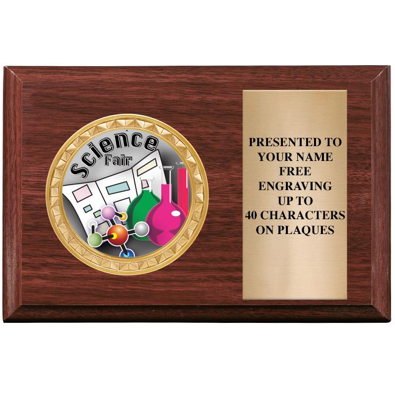 6" X 4" WOOD INSERT PLQ