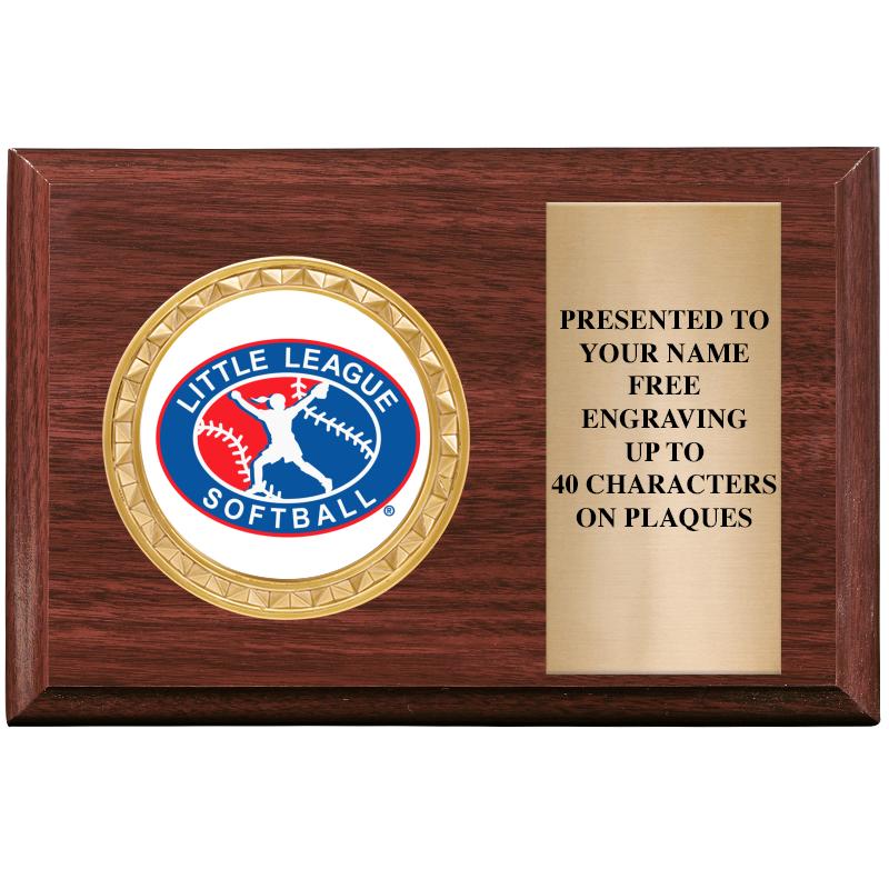 6" X 4" WOOD INSERT PLQ