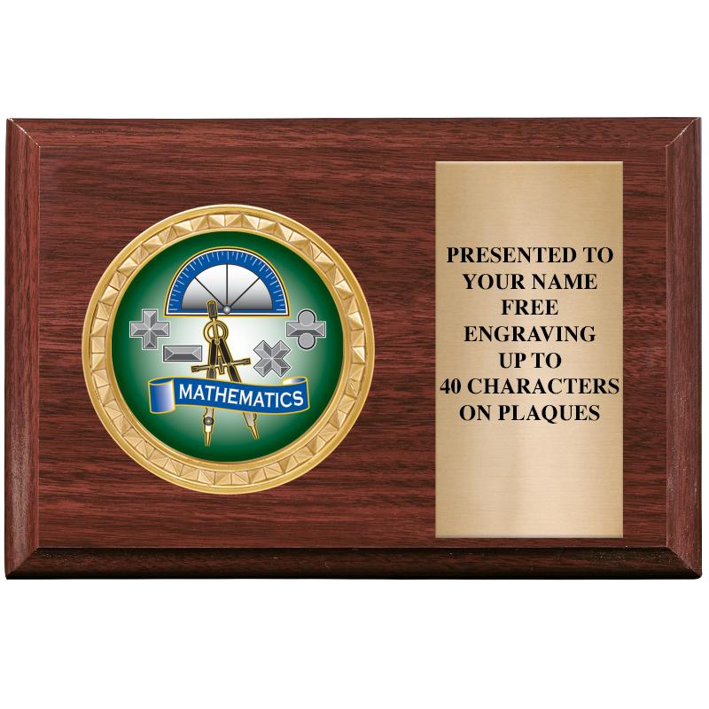 6" X 4" WOOD INSERT PLQ