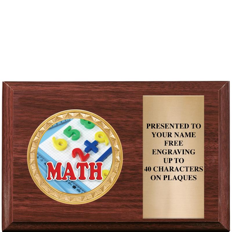 6" X 4" WOOD INSERT PLQ