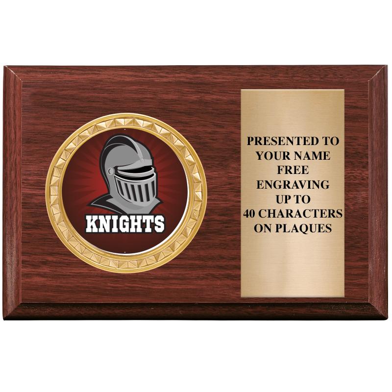 6" X 4" WOOD INSERT PLQ