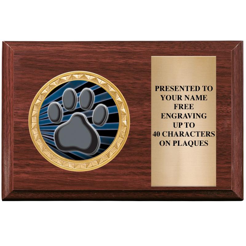 6" X 4" WOOD INSERT PLQ